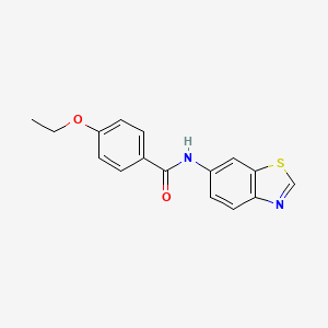 molecular formula C16H14N2O2S B2431155 N-(1,3-benzothiazol-6-yl)-4-ethoxybenzamide CAS No. 922920-27-2