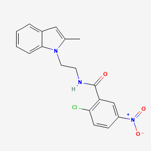 2-chloro-N-[2-(2-methyl-1H-indol-1-yl)ethyl]-5-nitrobenzamide