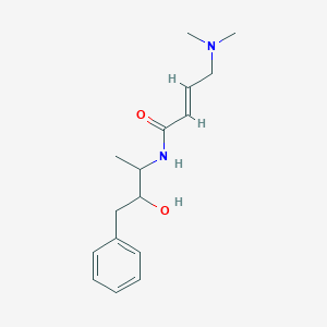 (E)-4-(Dimethylamino)-N-(3-hydroxy-4-phenylbutan-2-yl)but-2-enamide