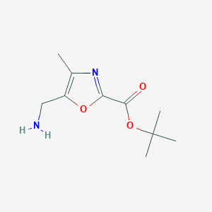 Tert-butyl 5-(aminomethyl)-4-methyl-1,3-oxazole-2-carboxylate