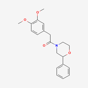 B2431240 2-(3,4-Dimethoxyphenyl)-1-(2-phenylmorpholino)ethanone CAS No. 953984-52-6