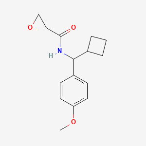 N-[Cyclobutyl-(4-methoxyphenyl)methyl]oxirane-2-carboxamide