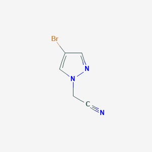 molecular formula C5H4BrN3 B2431318 (4-bromo-1H-pyrazol-1-yl)acetonitrile CAS No. 925224-08-4