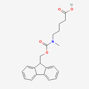 molecular formula C21H23NO4 B2431385 Fmoc-meape(5)-OH CAS No. 173690-48-7