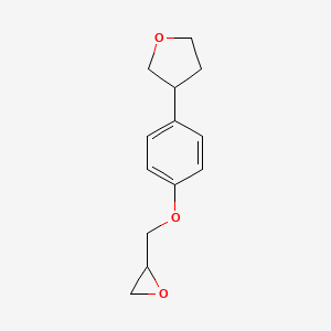 3-[4-(Oxiran-2-ylmethoxy)phenyl]oxolane