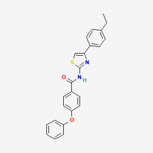 molecular formula C24H20N2O2S B2431491 N-[4-(4-ethylphenyl)-1,3-thiazol-2-yl]-4-phenoxybenzamide CAS No. 314275-42-8
