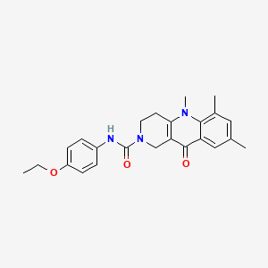 N-(4-ethoxyphenyl)-5,6,8-trimethyl-10-oxo-3,4,5,10-tetrahydrobenzo[b][1,6]naphthyridine-2(1H)-carboxamide