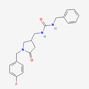 1-Benzyl-3-((1-(4-fluorobenzyl)-5-oxopyrrolidin-3-yl)methyl)urea