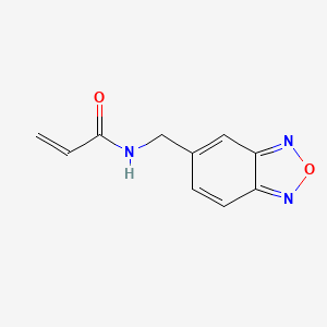molecular formula C10H9N3O2 B2431559 N-(2,1,3-Benzoxadiazol-5-ylmethyl)acrylamide CAS No. 2286523-97-3