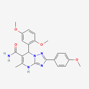 7-(2,5-Dimethoxyphenyl)-2-(4-methoxyphenyl)-5-methyl-4,7-dihydro-[1,2,4]triazolo[1,5-a]pyrimidine-6-carboxamide