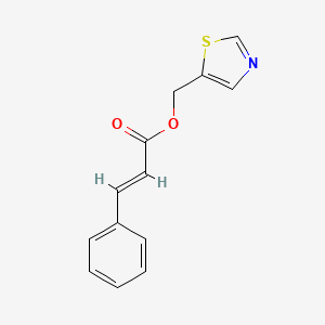 1,3-thiazol-5-ylmethyl (E)-3-phenyl-2-propenoate