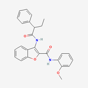 molecular formula C26H24N2O4 B2431601 N-(2-methoxyphenyl)-3-(2-phenylbutanamido)benzofuran-2-carboxamide CAS No. 887892-81-1