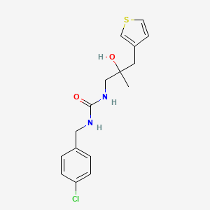 1-(4-Chlorobenzyl)-3-(2-hydroxy-2-methyl-3-(thiophen-3-yl)propyl)urea