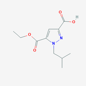 5-Ethoxycarbonyl-1-(2-methylpropyl)pyrazole-3-carboxylic acid