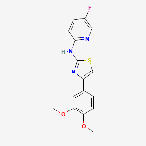 4-(3,4-dimethoxyphenyl)-N-(5-fluoropyridin-2-yl)thiazol-2-amine