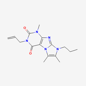 4,7,8-Trimethyl-2-prop-2-enyl-6-propylpurino[7,8-a]imidazole-1,3-dione