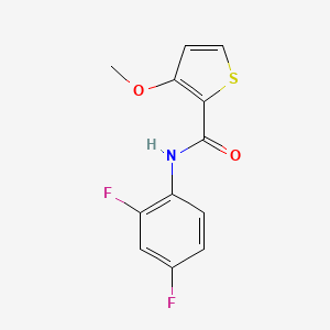 molecular formula C12H9F2NO2S B2431731 N-(2,4-difluorophenyl)-3-methoxy-2-thiophenecarboxamide CAS No. 344273-37-6
