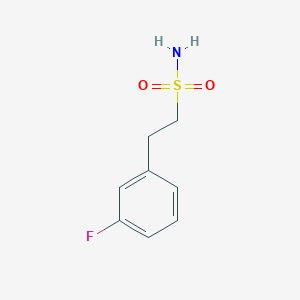 molecular formula C8H10FNO2S B2431737 2-(3-fluorophenyl)ethane-1-sulfonamide CAS No. 919354-01-1