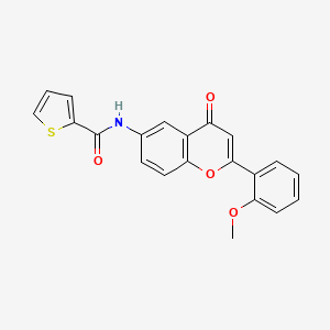 molecular formula C21H15NO4S B2431743 N-[2-(2-methoxyphenyl)-4-oxo-4H-chromen-6-yl]thiophene-2-carboxamide CAS No. 923158-02-5