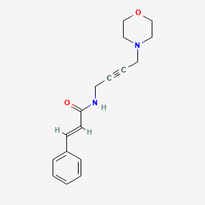 molecular formula C17H20N2O2 B2431747 N-(4-morpholinobut-2-yn-1-yl)cinnamamide CAS No. 1396889-97-6