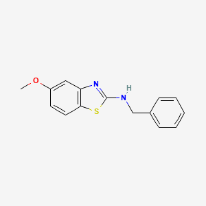 molecular formula C15H14N2OS B2431750 N-benzyl-5-methoxy-1,3-benzothiazol-2-amine CAS No. 878061-41-7