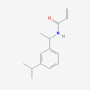 molecular formula C14H19NO B2431754 N-[1-(3-Propan-2-ylphenyl)ethyl]prop-2-enamide CAS No. 2361656-33-7