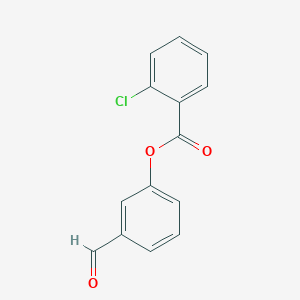 molecular formula C14H9ClO3 B2431783 3-Formylphenyl 2-chlorobenzoate CAS No. 444286-64-0