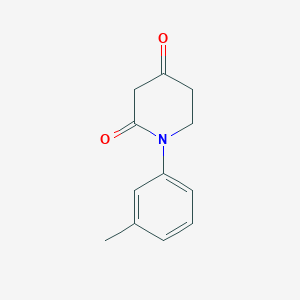 molecular formula C12H13NO2 B2431806 1-(3-Methylphenyl)piperidine-2,4-dione CAS No. 1518421-21-0