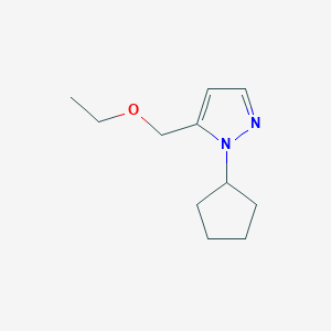 molecular formula C11H18N2O B2431836 1-cyclopentyl-5-(ethoxymethyl)-1H-pyrazole CAS No. 1856076-78-2