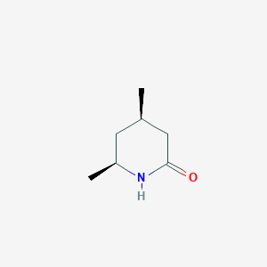 molecular formula C7H13NO B2431950 (4R,6S)-4,6-Dimethylpiperidin-2-one CAS No. 2241140-24-7