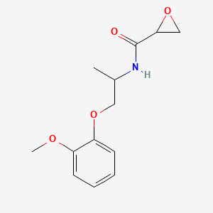 molecular formula C13H17NO4 B2431968 N-[1-(2-Methoxyphenoxy)propan-2-yl]oxirane-2-carboxamide CAS No. 2418673-15-9