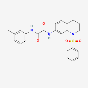molecular formula C26H27N3O4S B2431979 N1-(3,5-dimethylphenyl)-N2-(1-tosyl-1,2,3,4-tetrahydroquinolin-7-yl)oxalamide CAS No. 898430-08-5