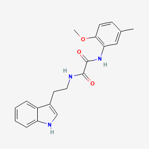 molecular formula C20H21N3O3 B2432031 N-[2-(1H-indol-3-yl)ethyl]-N'-(2-methoxy-5-methylphenyl)ethanediamide CAS No. 899956-25-3