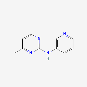 molecular formula C10H10N4 B2432126 4-methyl-N-(pyridin-3-yl)pyrimidin-2-amine CAS No. 1300740-94-6