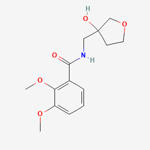 molecular formula C14H19NO5 B2432212 N-[(3-hydroxyoxolan-3-yl)methyl]-2,3-dimethoxybenzamide CAS No. 1919880-48-0