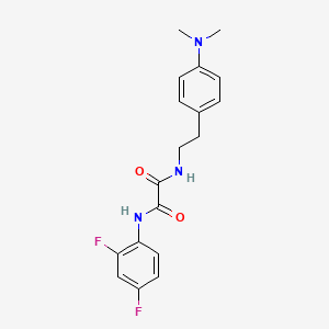molecular formula C18H19F2N3O2 B2432232 N1-(2,4-difluorophenyl)-N2-(4-(dimethylamino)phenethyl)oxalamide CAS No. 954011-26-8