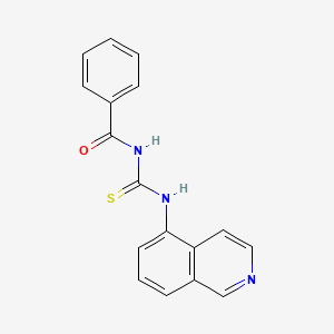 molecular formula C17H13N3OS B2432266 N-benzoyl-N'-(5-isoquinolinyl)thiourea CAS No. 72677-81-7
