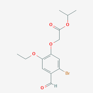 molecular formula C14H17BrO5 B2432296 Isopropyl (5-bromo-2-ethoxy-4-formylphenoxy)acetate CAS No. 881459-78-5