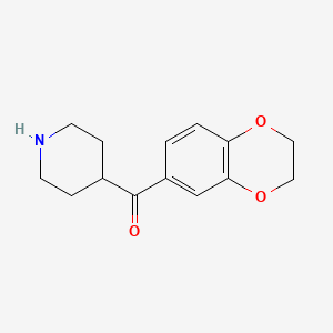 2,3-Dihydro-1,4-benzodioxin-6-yl(piperidin-4-yl)methanone