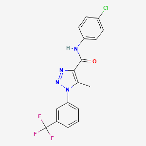 N-(4-chlorophenyl)-5-methyl-1-[3-(trifluoromethyl)phenyl]-1H-1,2,3-triazole-4-carboxamide
