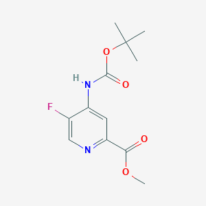 Methyl 4-((tert-butoxycarbonyl)amino)-5-fluoropicolinate
