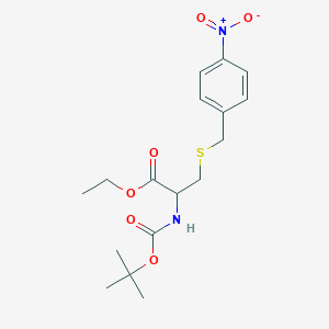 Ethyl 2-[(tert-butoxycarbonyl)amino]-3-[(4-nitrobenzyl)sulfanyl]propanoate