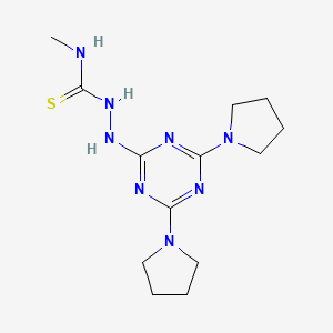 2-(4,6-di(pyrrolidin-1-yl)-1,3,5-triazin-2-yl)-N-methylhydrazinecarbothioamide