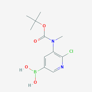 3-(N-BOC-N-Methylamino)-2-chloropyridine-5-boronic acid