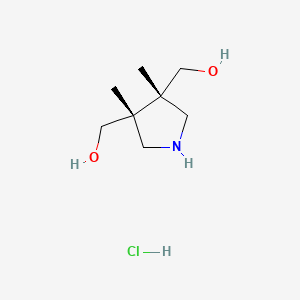 [(3S,4R)-4-(hydroxymethyl)-3,4-dimethylpyrrolidin-3-yl]methanol hydrochloride