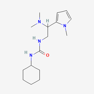 1-cyclohexyl-3-(2-(dimethylamino)-2-(1-methyl-1H-pyrrol-2-yl)ethyl)urea