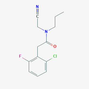2-(2-chloro-6-fluorophenyl)-N-(cyanomethyl)-N-propylacetamide