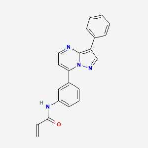 N-[3-(3-Phenylpyrazolo[1,5-a]pyrimidin-7-yl)phenyl]prop-2-enamide
