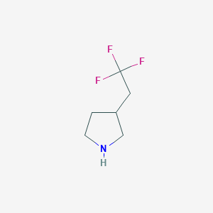 molecular formula C6H10F3N B2432431 3-(2,2,2-trifluoroethyl)pyrrolidine CAS No. 1269400-69-2