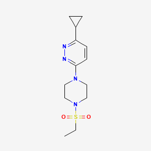 3-Cyclopropyl-6-(4-(ethylsulfonyl)piperazin-1-yl)pyridazine